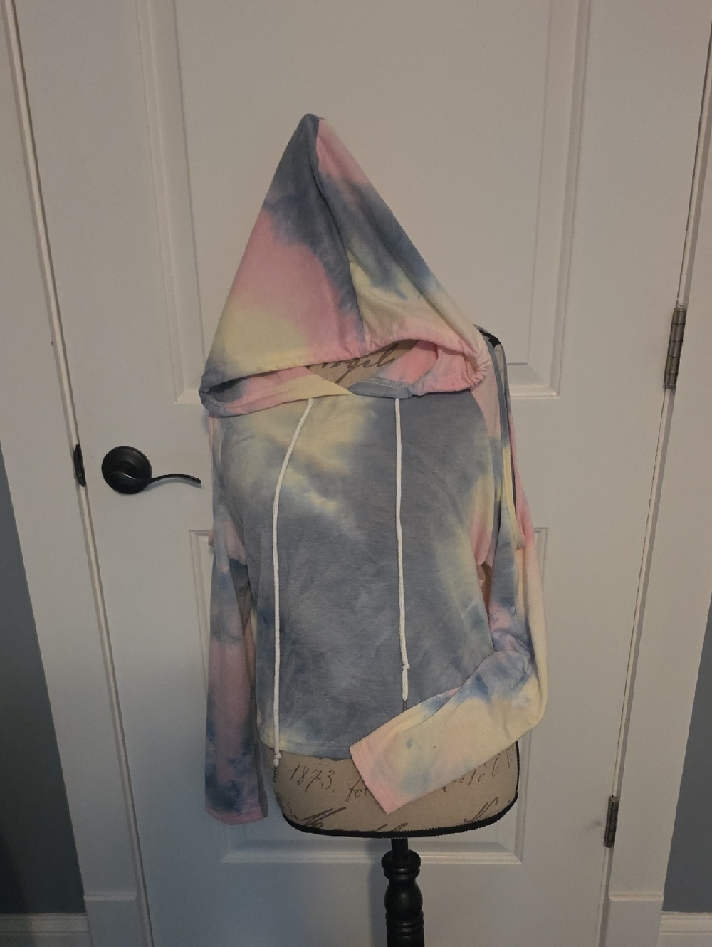 Pastel Tie-Dye Hooded Sweatshirt - Pink, Blue, Yellow